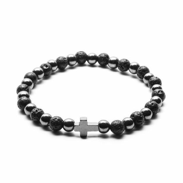 Bransoletka męska z krzyżykiem