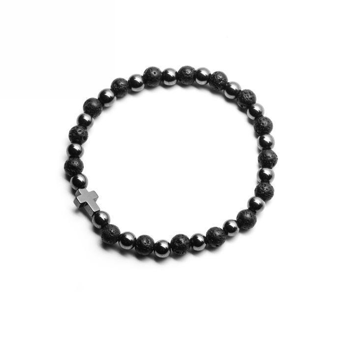 bransoletka męska z krzyżem