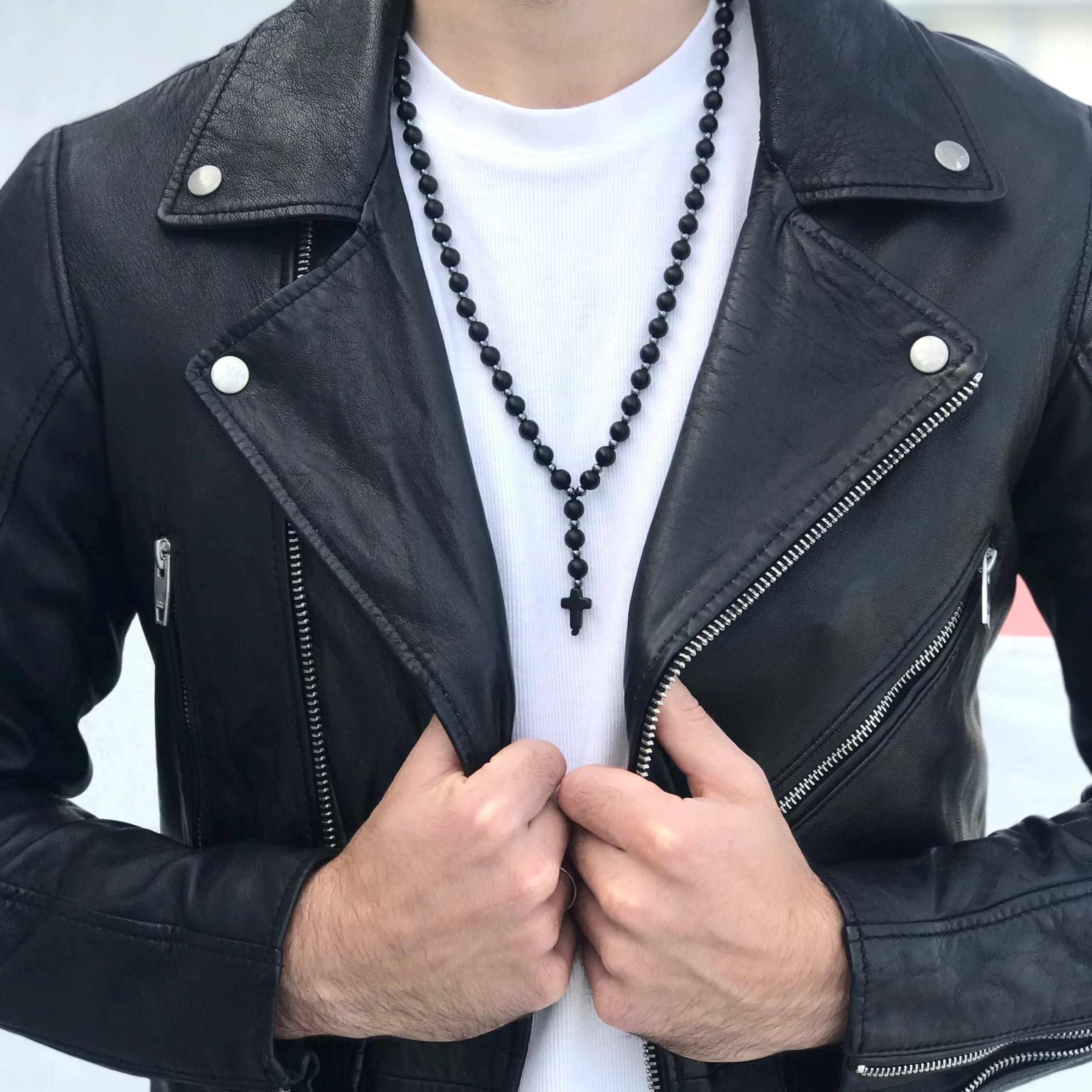 naszyjnik męski różaniec