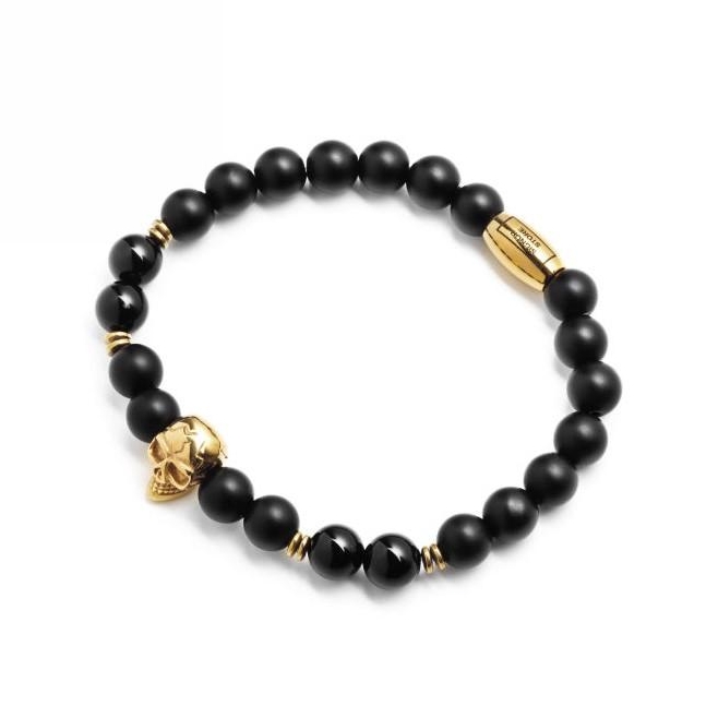 bransoletka męska z czaszką