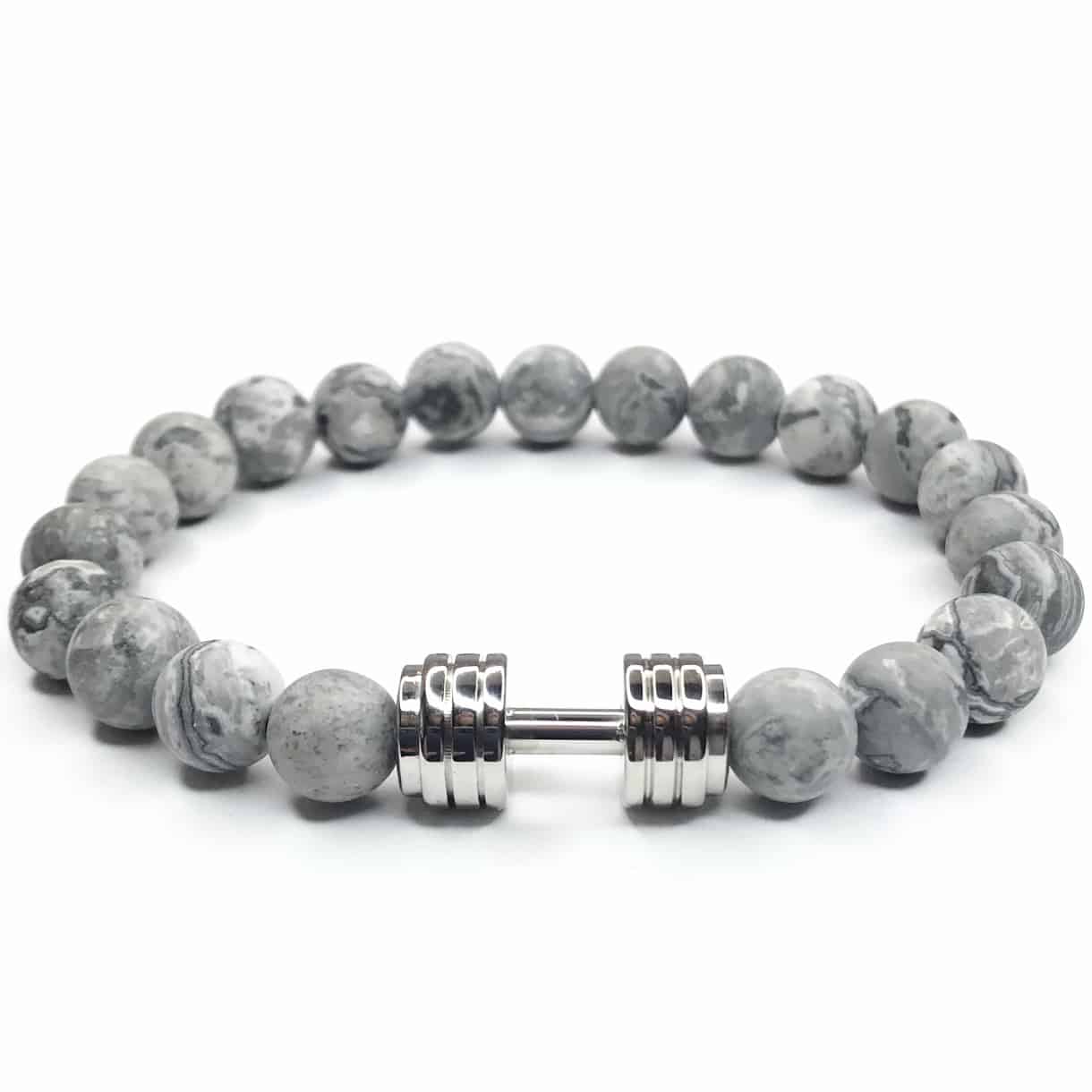 bransoletka męska z hantlą