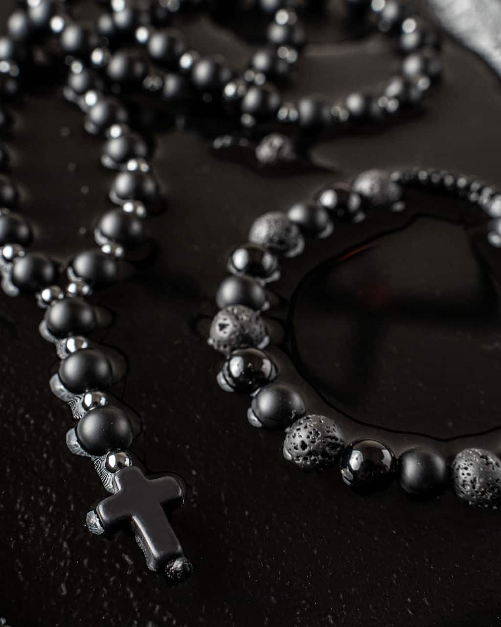naszyjnik męski różaniec