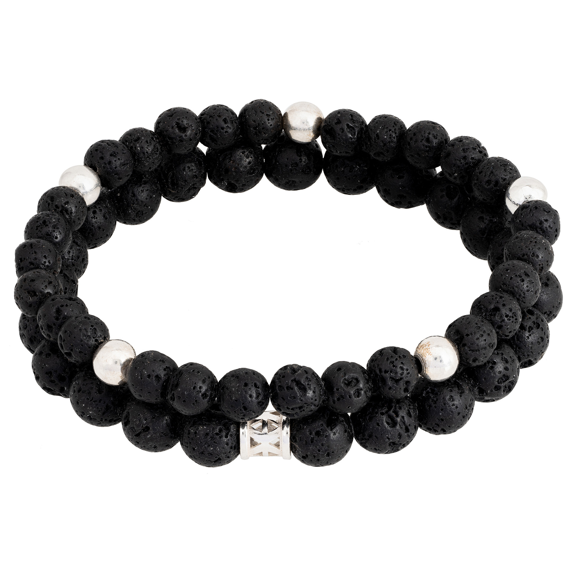 bransoletki męskie lawa wulkaniczna