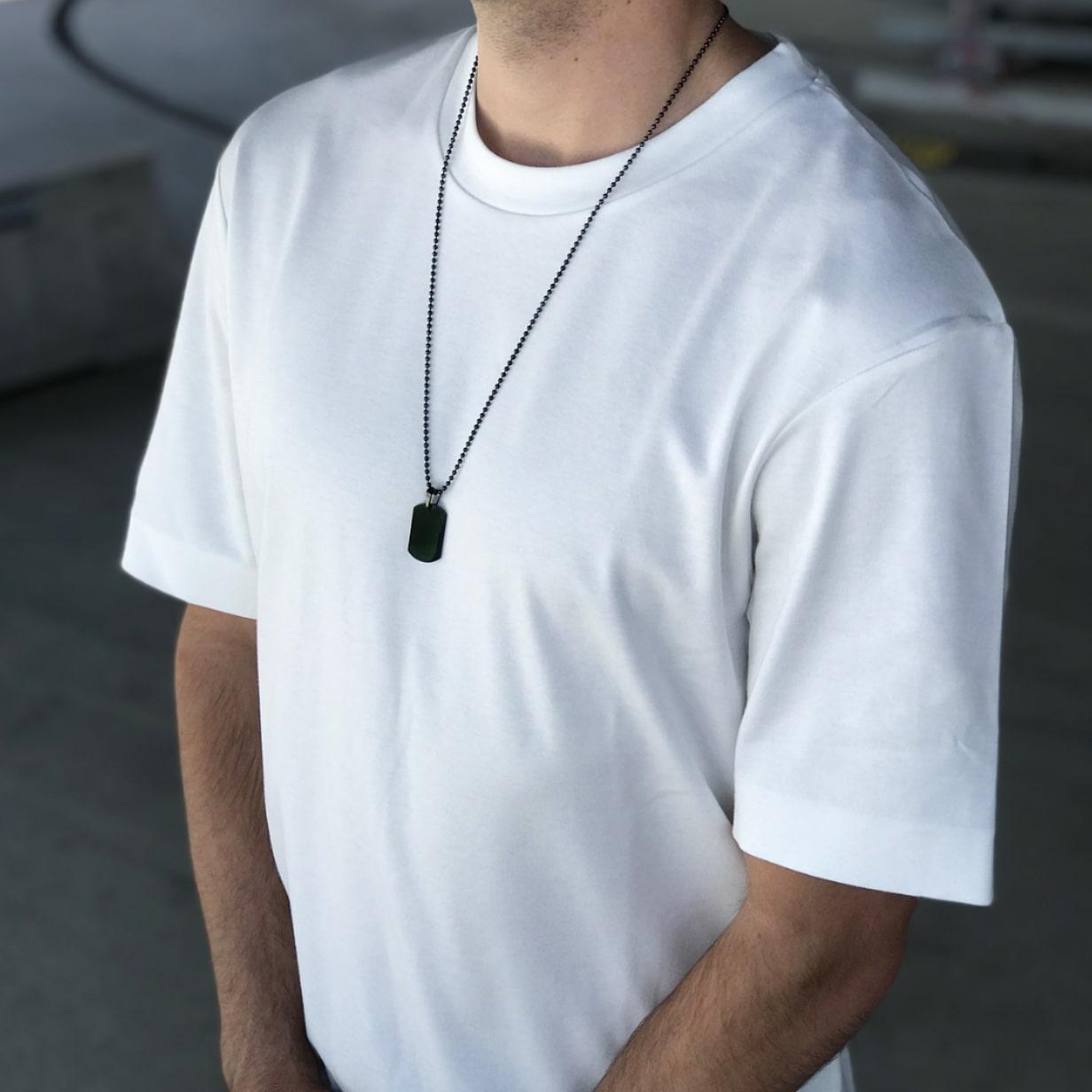 nieśmiertelnik czarny stal nierdzewna