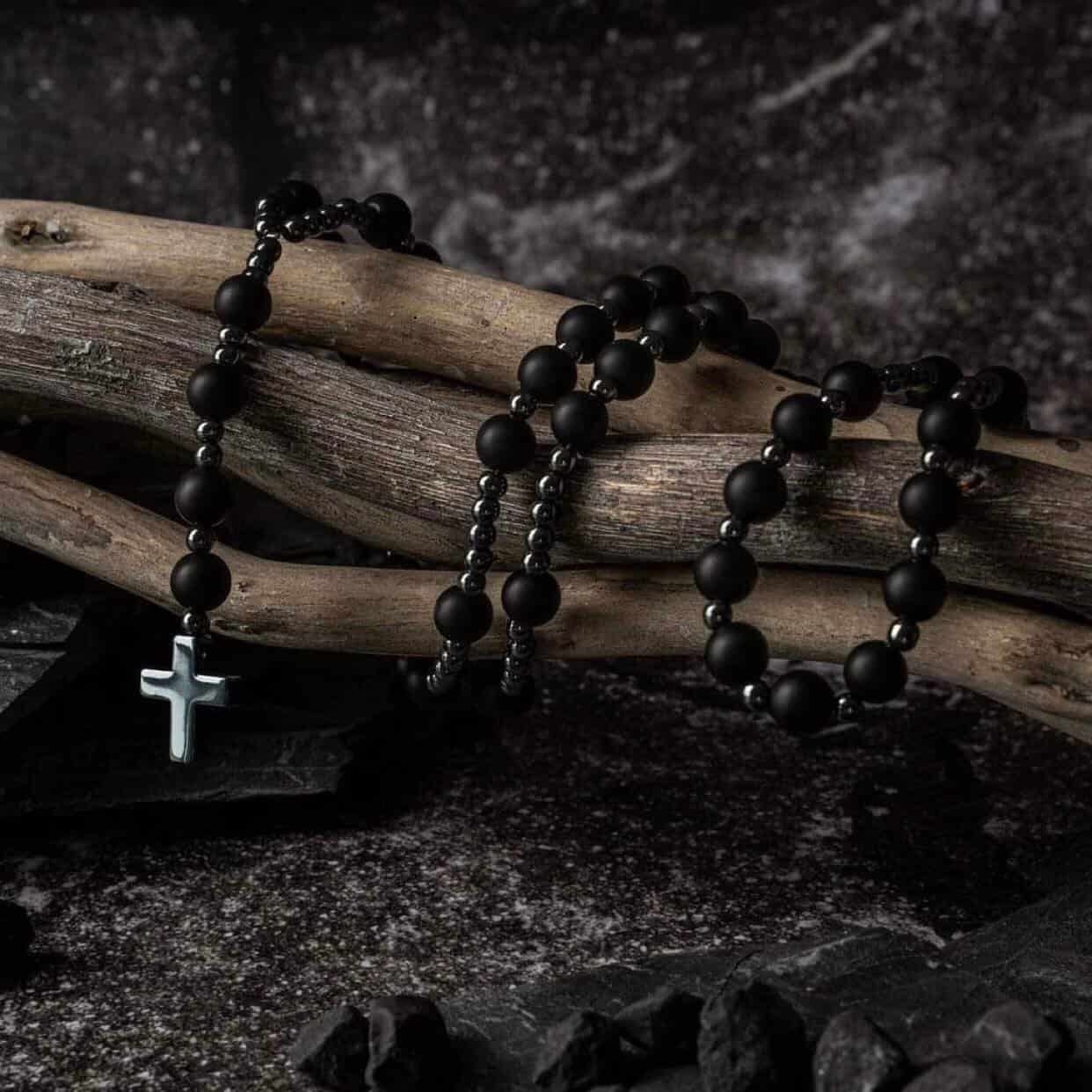 naszyjnik męski różaniec
