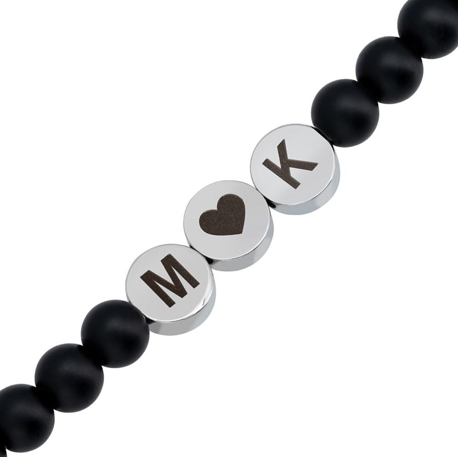 personalizowana bransoletka męska krążki