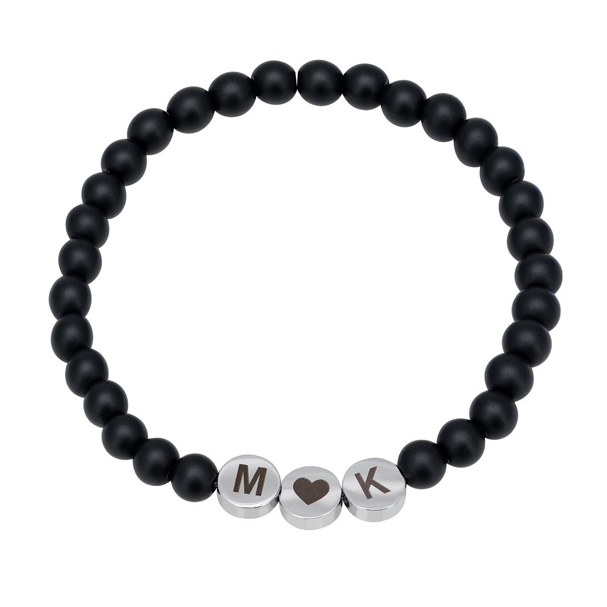 personalizowana bransoletka męska krążki