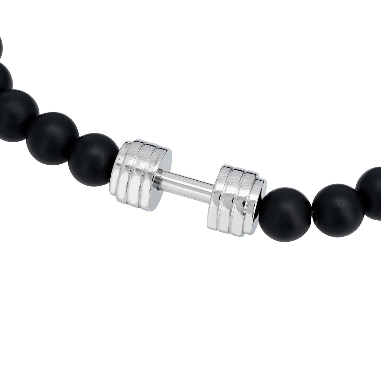 bransoletka męska z hantlem