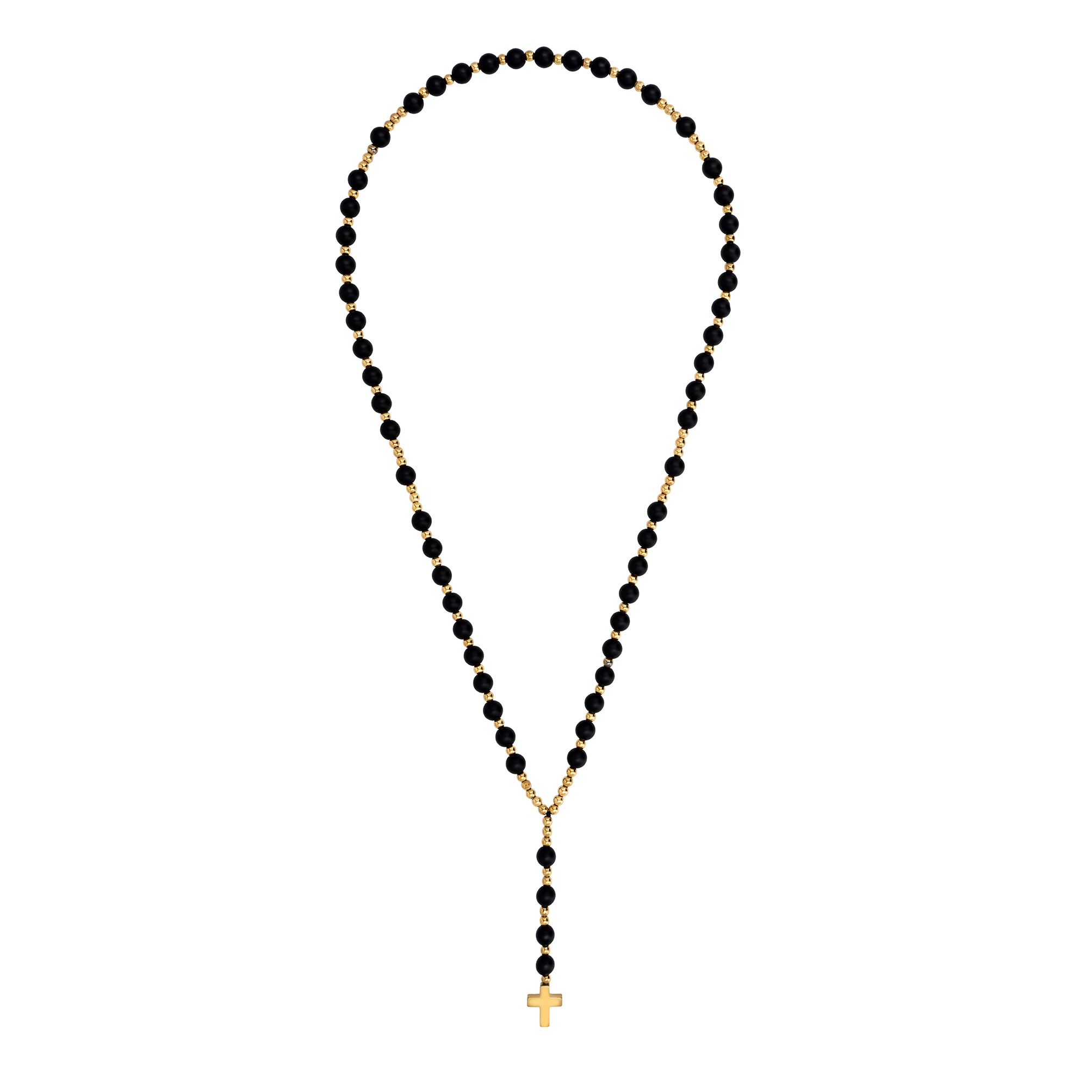 różaniec męski złoty