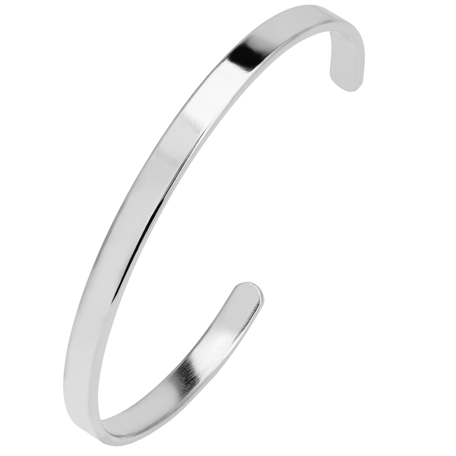 srebrna bransoletka mankietowa z grawerem